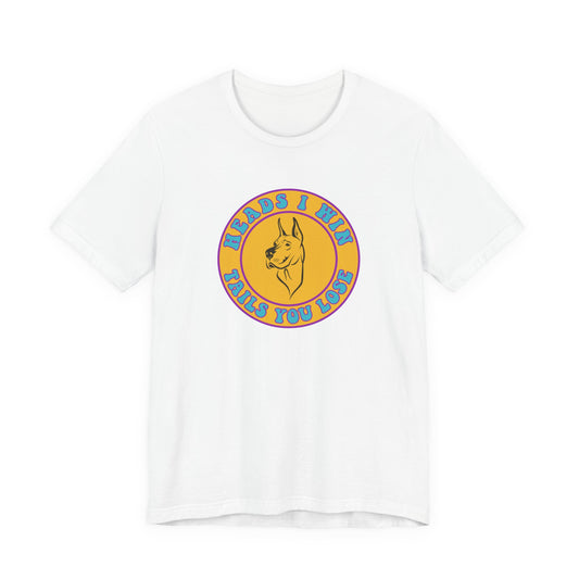 Heads I Win Nostalgic Cartoon Tee