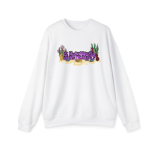 Is Mayonnaise an Instrument Nostalgic Cartoon Sweatshirt