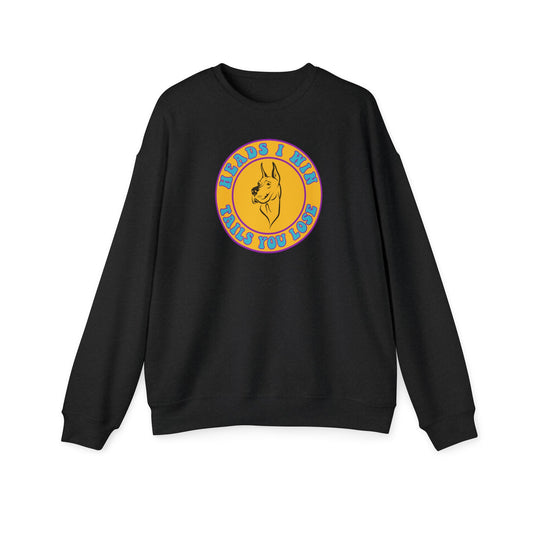 Heads I Win Nostalgic Cartoon Sweatshirt