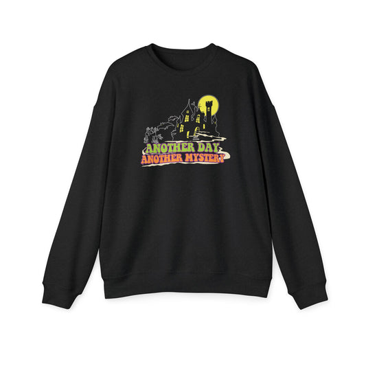 Another Day Another Mystery Nostalgic Cartoon Sweatshirt Black