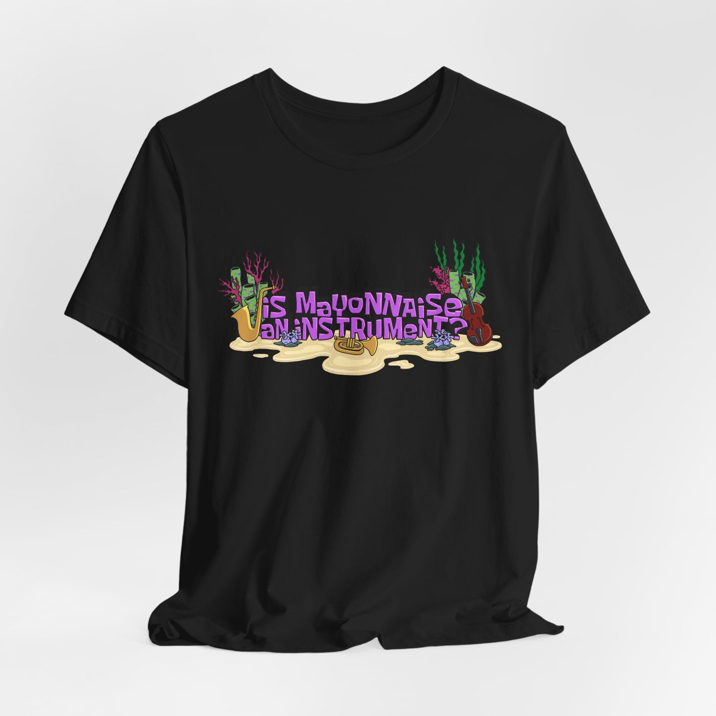 Is Mayonnaise an Instrument Nostalgic Cartoon Tee
