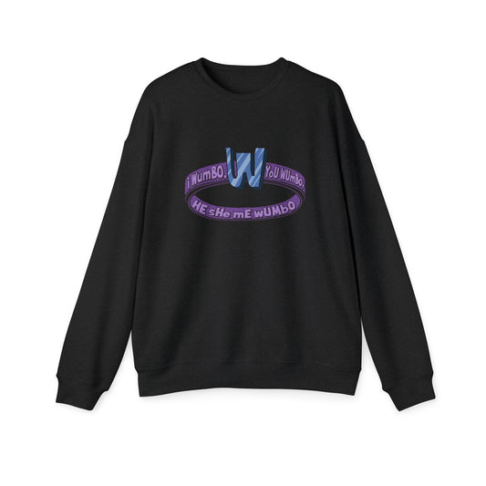 Wumbo Nostalgic Cartoon Sweatshirt Black