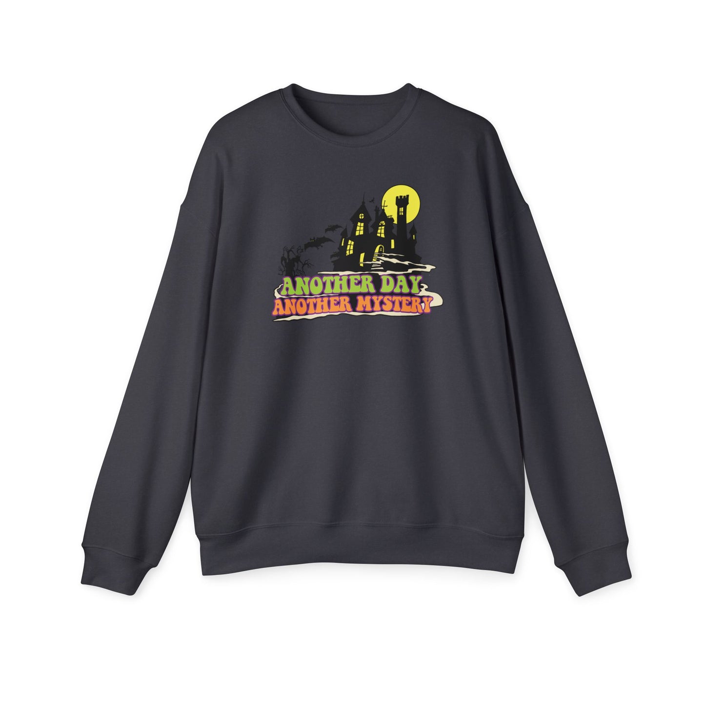 Another Day Another Mystery Nostalgic Cartoon Sweatshirt Dark Grey