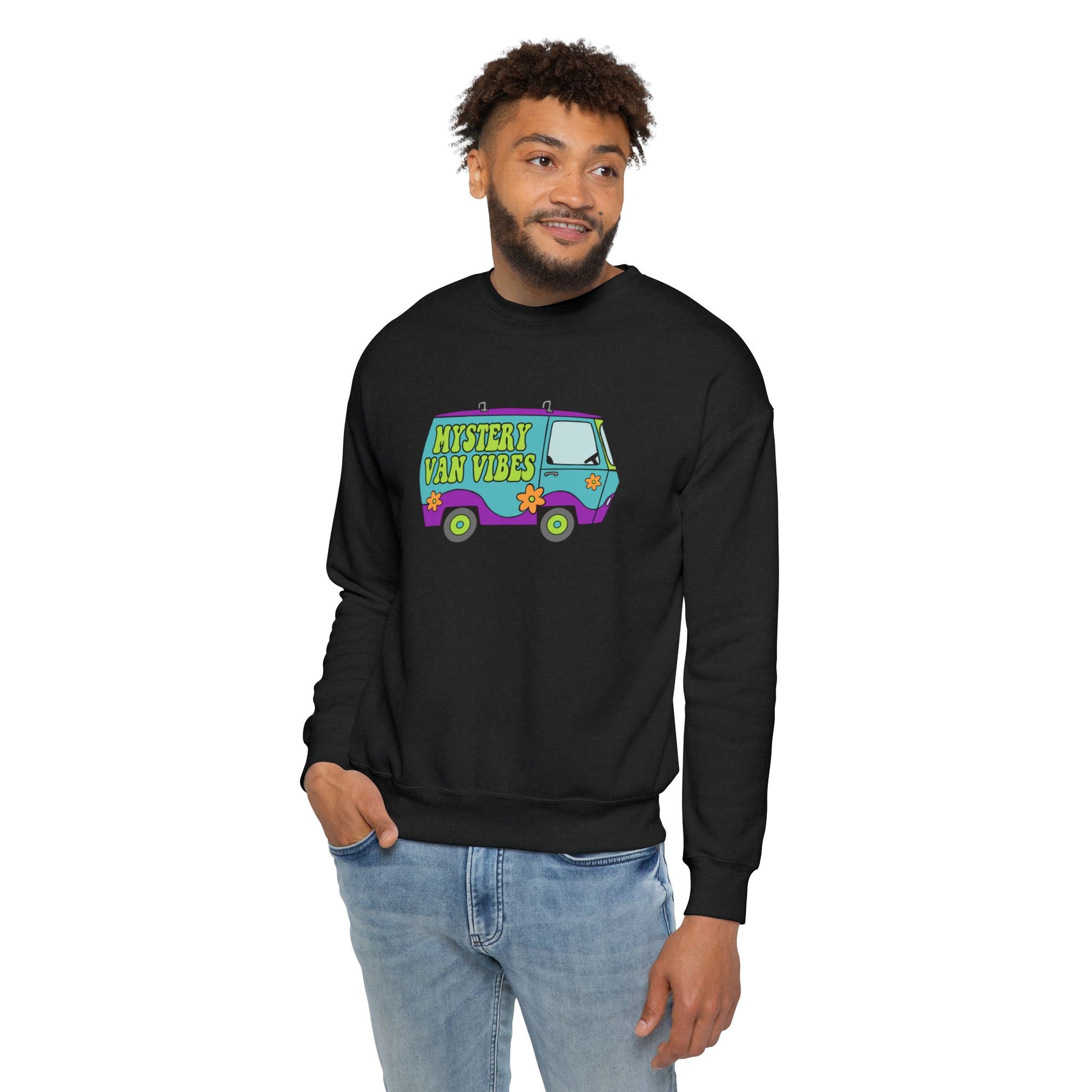 Mystery Van Vibes Nostalgic Cartoon Sweatshirt