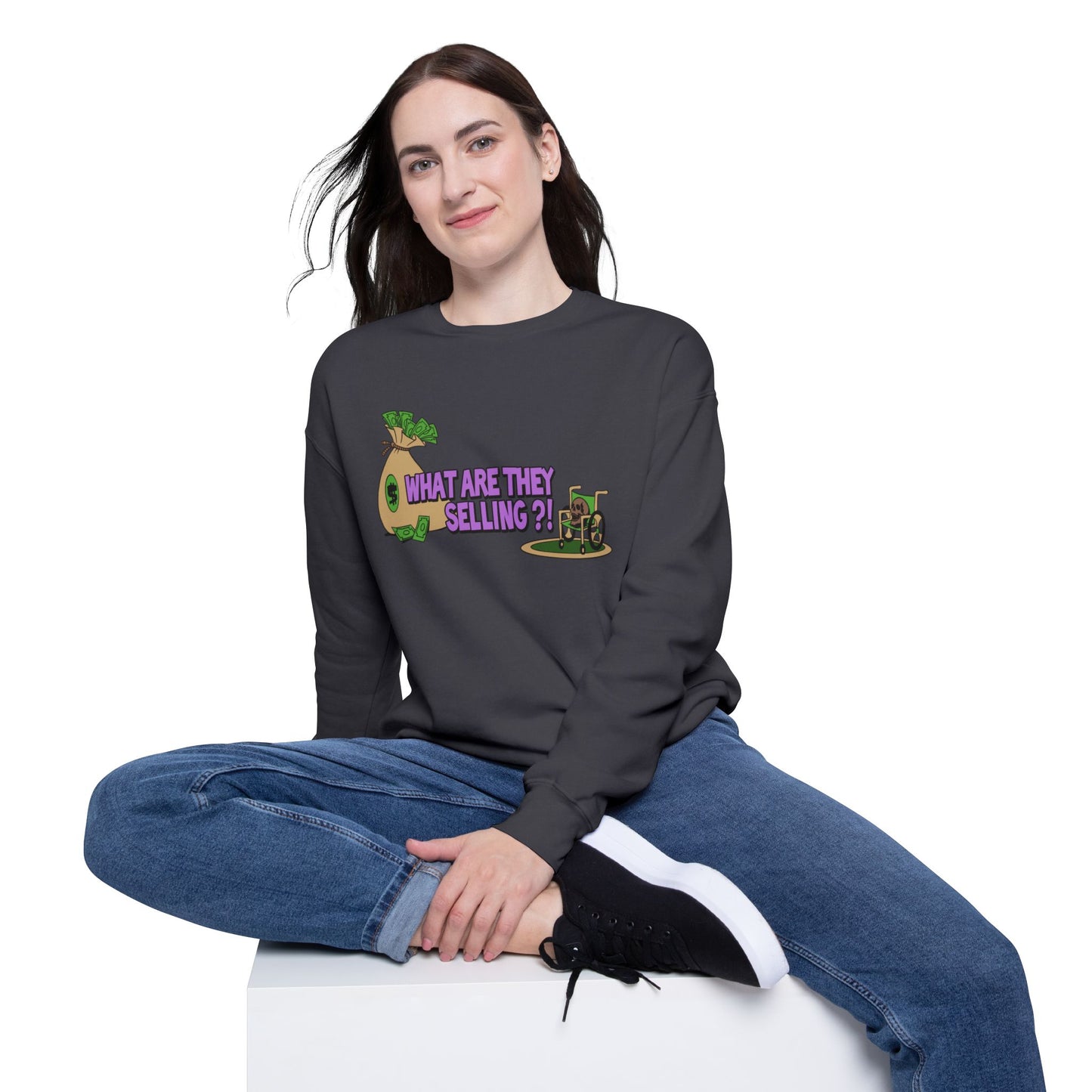 What Are They Selling Nostalgic Cartoon Sweatshirt