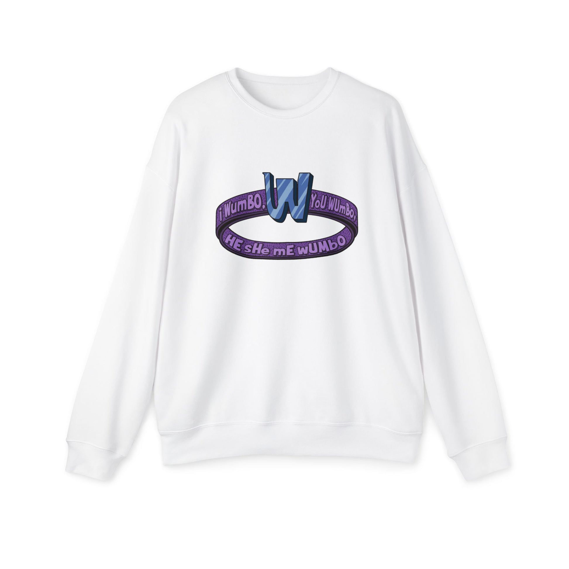 Wumbo Nostalgic Cartoon Sweatshirt White