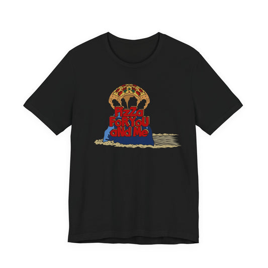 Pizza For You and Me Nostalgic Cartoon Tee