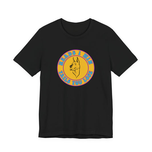 Heads I Win Nostalgic Cartoon Tee