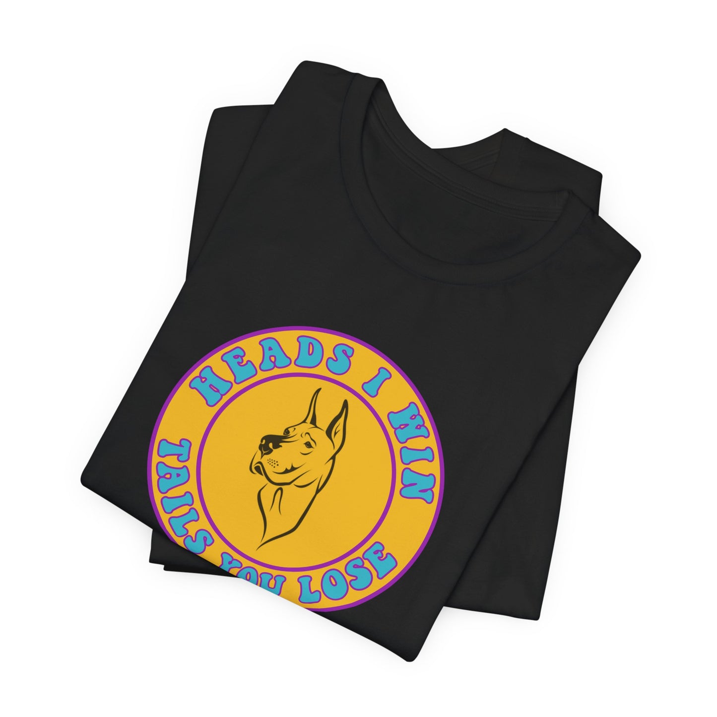 Heads I Win Nostalgic Cartoon Tee
