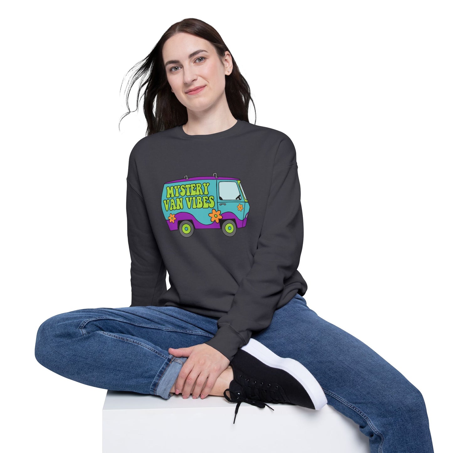 Mystery Van Vibes Nostalgic Cartoon Sweatshirt