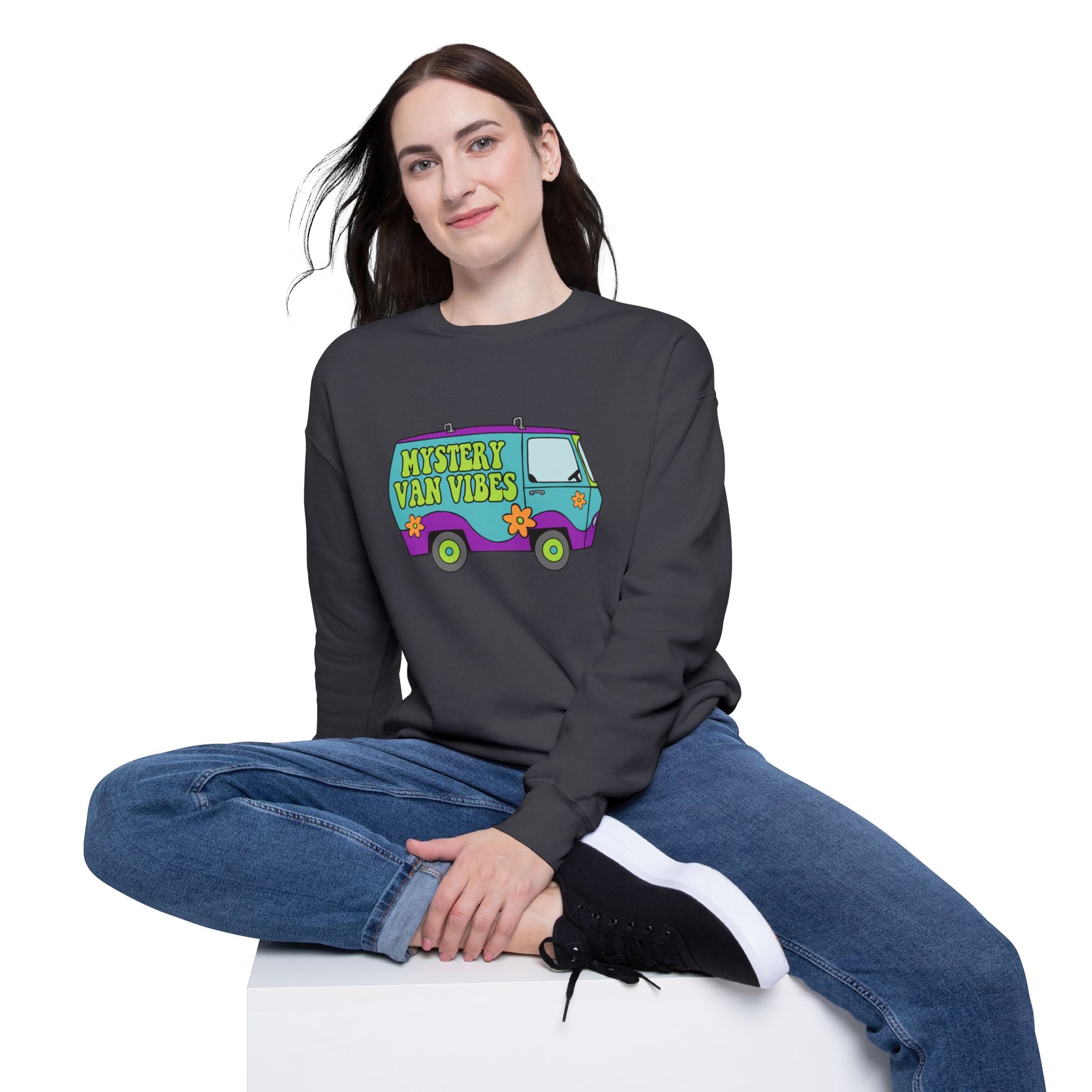 Mystery Van Vibes Nostalgic Cartoon Sweatshirt