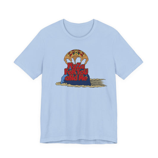 Pizza For You and Me Nostalgic Cartoon Tee